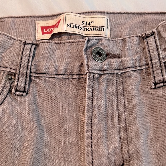 LEVI’S 514 Gray Jean Shorts Cut Offs Denim - Picture 5 of 7